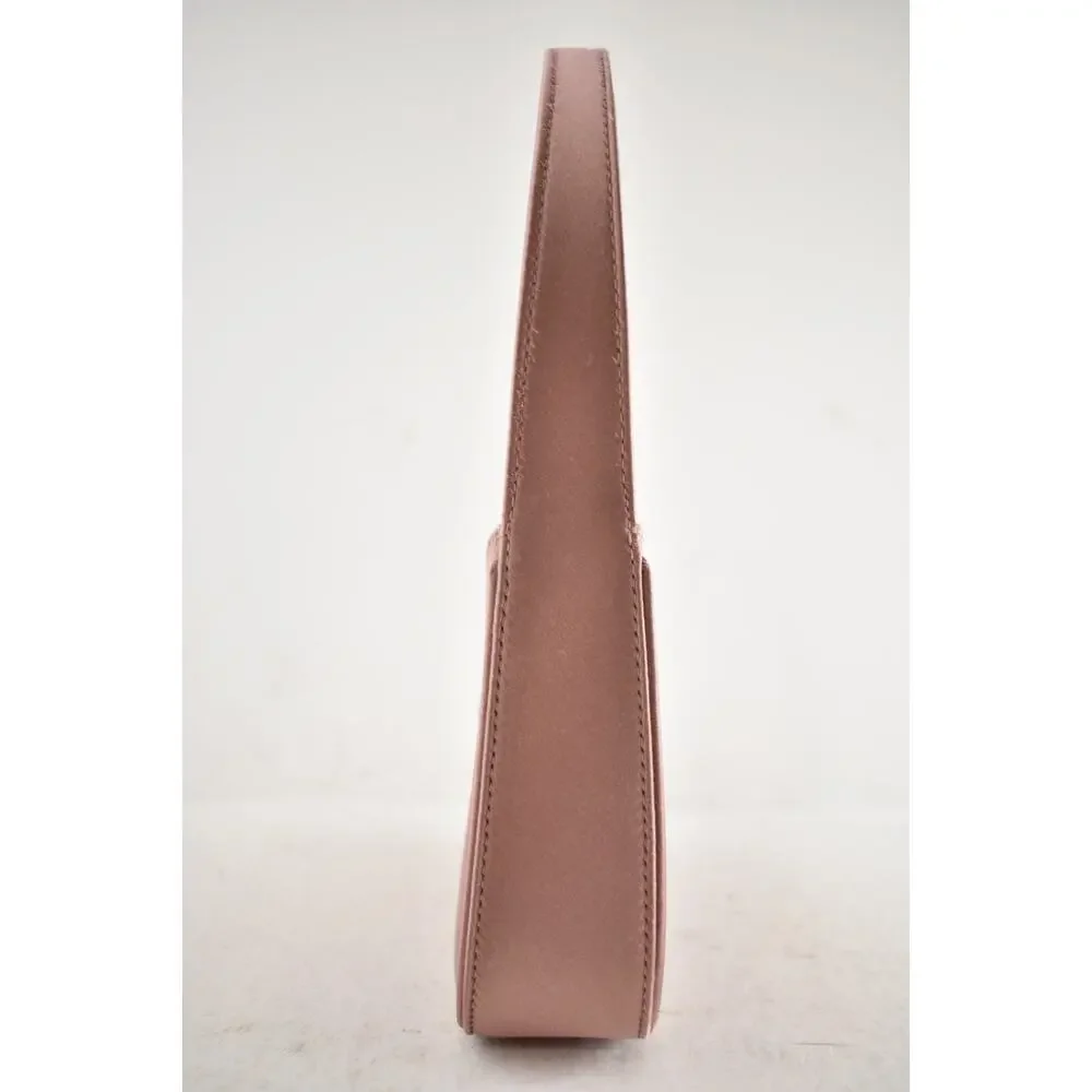 Saint Laurent Mini Le 5 A 7 Hobo Dragee Pink Satin Gold YSL Logo Top Handle Bag - Picture 9 of 16